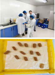 面食車(chē)間進(jìn)行新產(chǎn)品研發(fā)